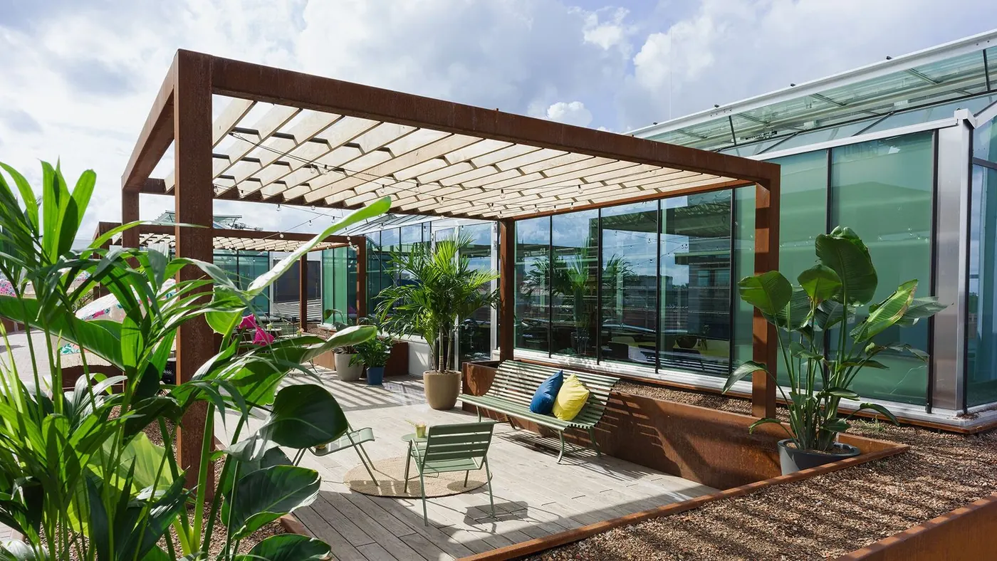 Rooftop event space at smartvillage Berlin