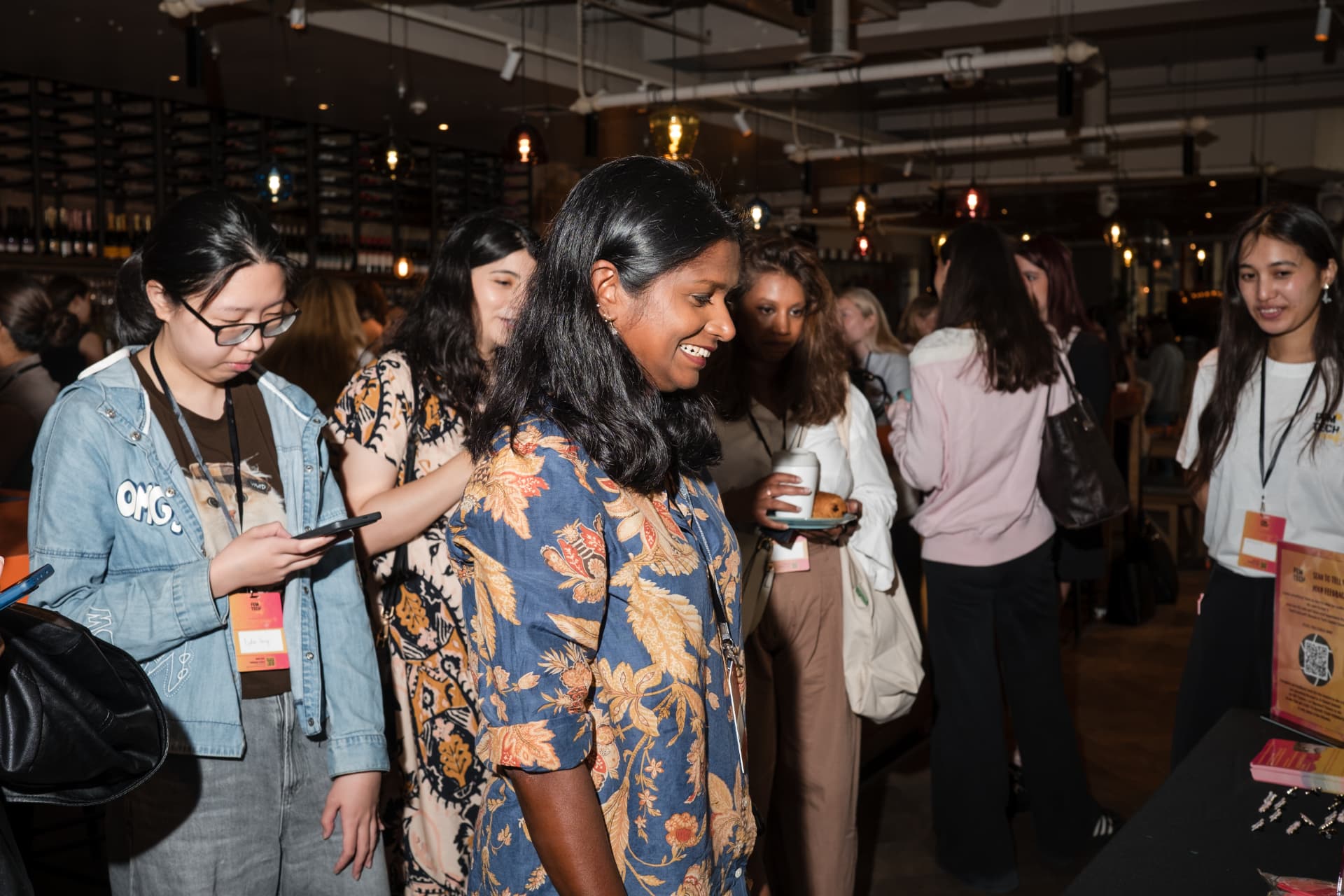 Networking between attendees at the 2026 Women in Tech London Summit