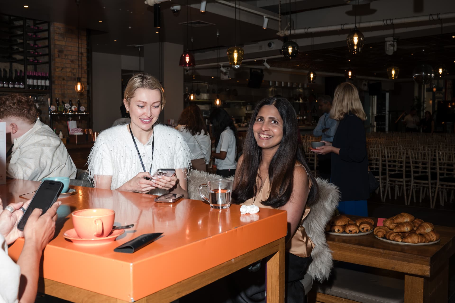 Attendees enjoying breakfast at the 2026 Women in Tech London Summit