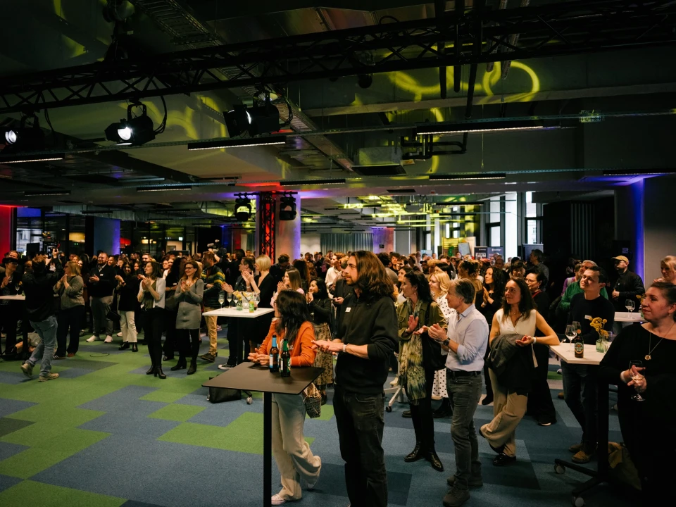 smartvillage Berlin – Event space with stage lighting